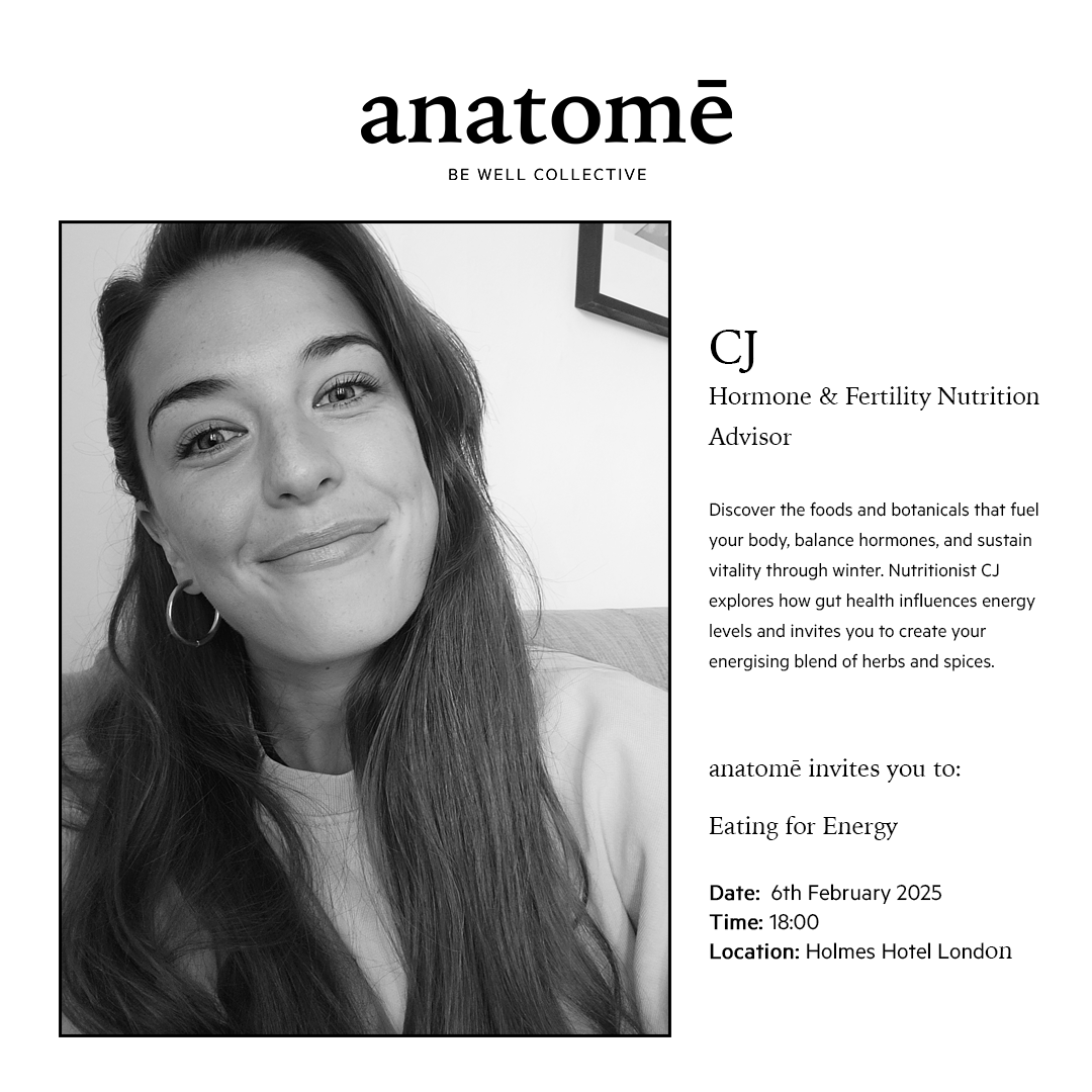 CJ | Eating for Energy | 6th February 6.00 pm - anatomē